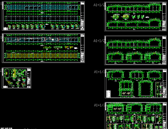 永城钢结构厂房图纸